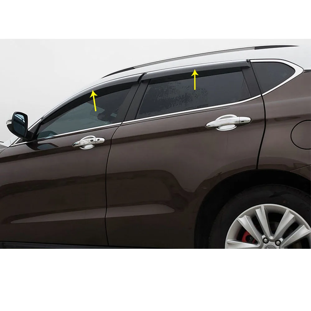 Car Stick Lamp Plastic Window Glass Wind Visor Rain/Sun Guard Vent 4PCs For Mazda CX-5 CX5 2nd Gen