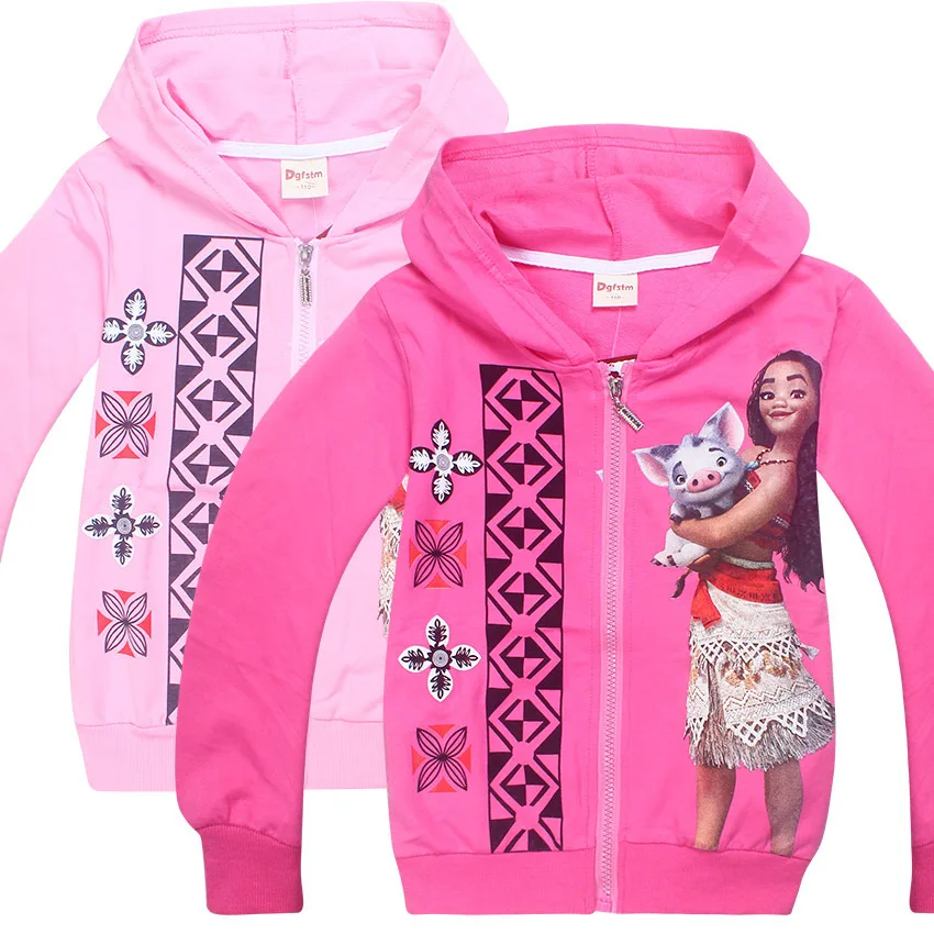 2018 Детское пальто куртка с героями мультфильмов верхняя одежда robe vaiana moana enfant