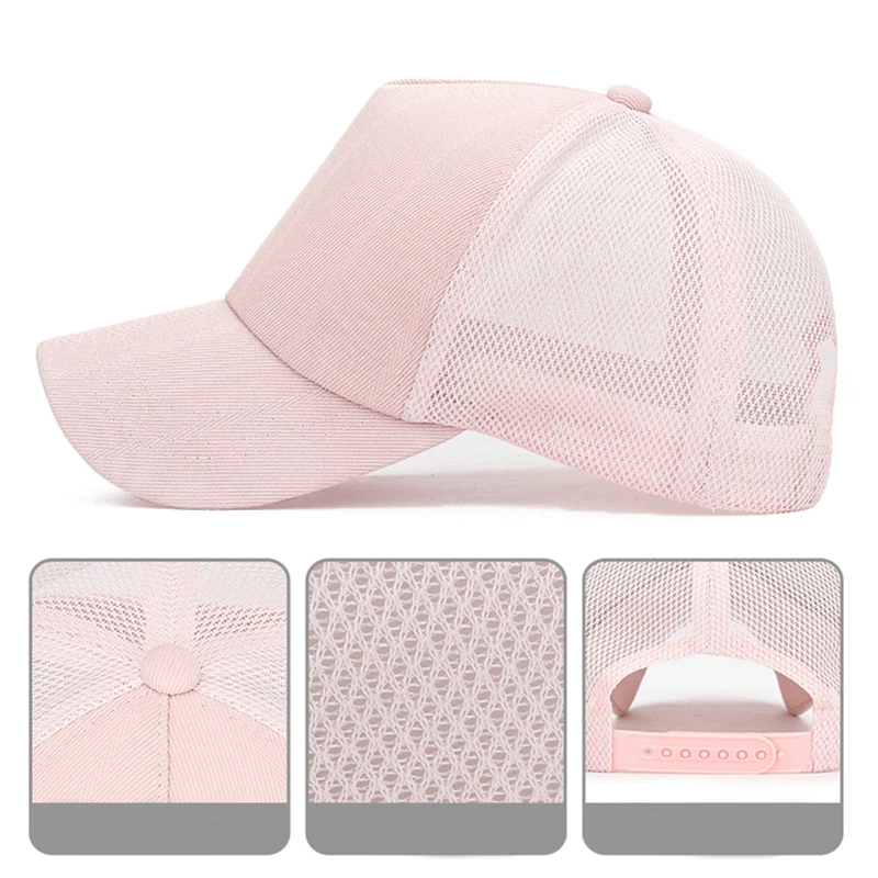 Однотонная летняя сетчатая Кепка для мужчин и женщин черная кость Casquette Homme Dad Hat Белая сетчатая шапка мужская шляпа