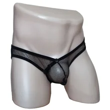 Сексуальное мужское нижнее белье с низкой талией, прозрачные сетчатые шорты с застежкой спереди, прозрачные стринги, нижнее белье, бикини