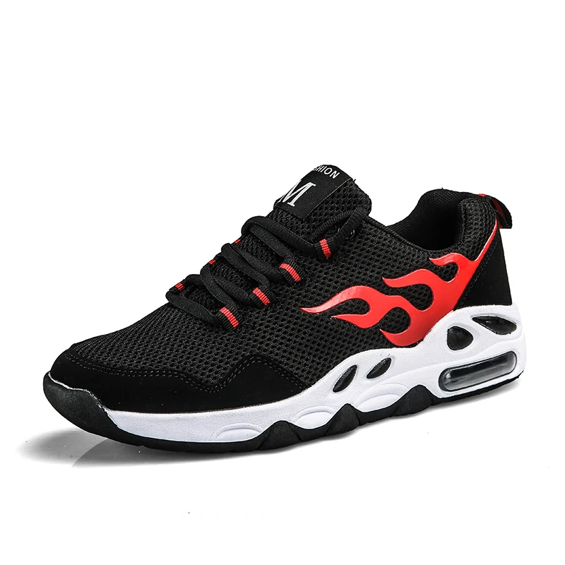 

2019 Summer Men Shoes Sneakers Breathable Casual Shoes Fashion Lace up Mens Mesh Flats Shoe 39-44