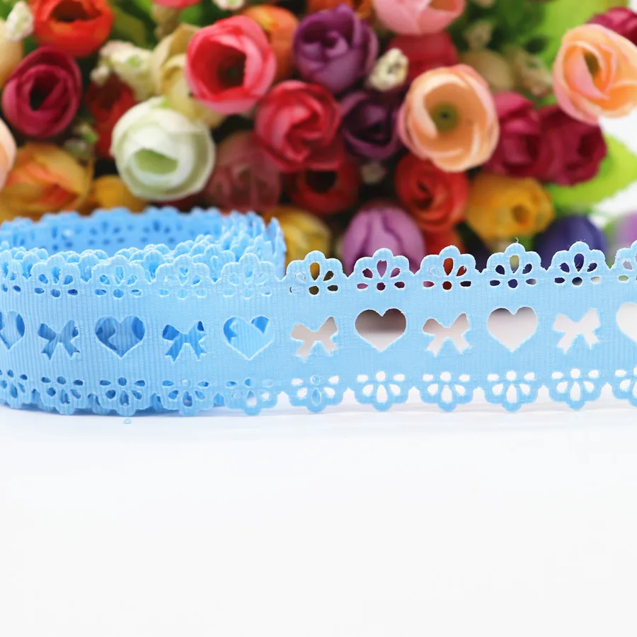 Hollow Lace Grosgrain Ribbon 30MM 5 Yards for Hair Bows DIY Crafts Handmade Accessories ribbon decoration ribbon supplies grosgrain ribbon lace trim ribbon