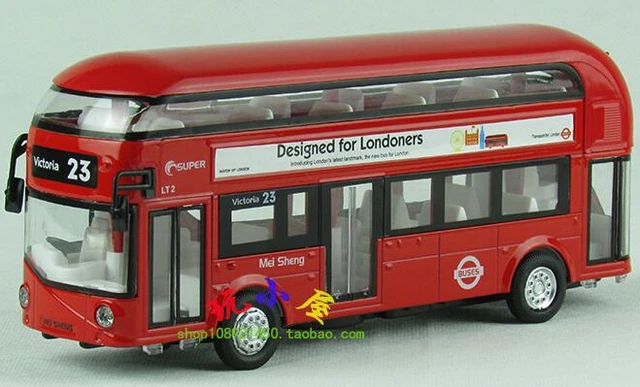 acousto optic retro double decker london bus toy vehicles brinquedos