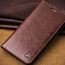 QIALINO Новейший Роскошный кошелек из натуральной кожи флип чехол для телефона для Samsung Galaxy E7 чехол для сотового телефона с держателем для карт