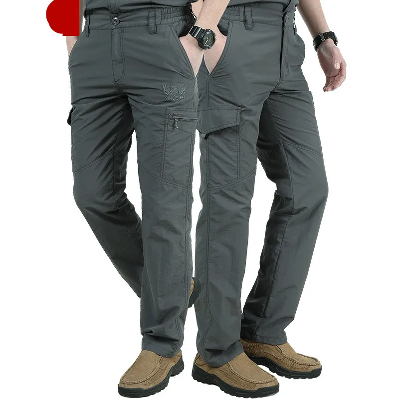 

New Summer Lightweight Urban Tactical Cargo IX7 Pants Men Casual Quick Drying Breathable Stretch SWAT Army Military IX9 Pants