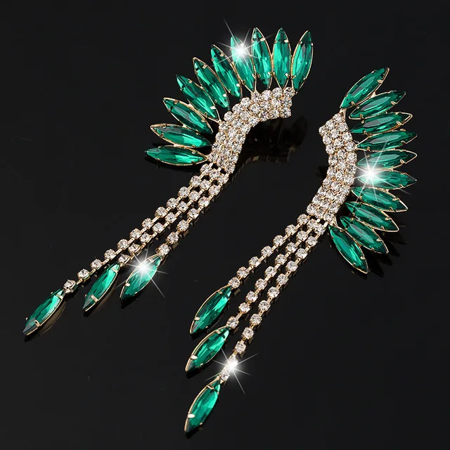 Aztec Antique Green Earrings 1