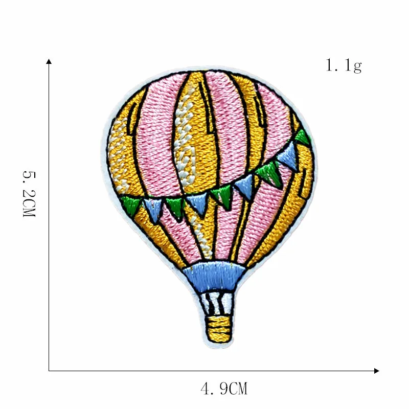 Воздушный шар, нашивки для детской одежды, сделай сам, полоски, железные Аппликации, наклейки для одежды, вышивка, Гелиевый шар, значки@ H