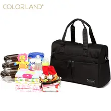 COLORLAND Bébé Sac à Langer Organisateur De Mode Maman De Maternité Sac À Langer Marque Maman Voyage Messenger Infantile Sacs Pour Maman Sac À Main