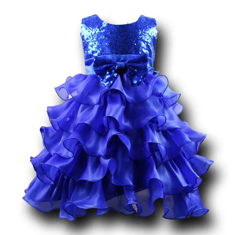 For Age 3 11TGirls Sequins Party Princess Dress
