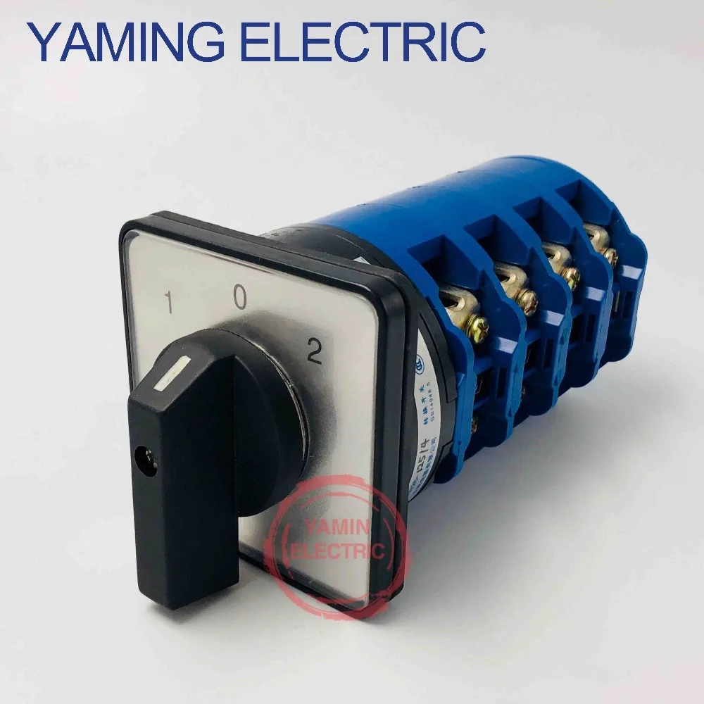 125A sliver point contacts LW26-125/4 High quality dc voltage automatic electrical changeover rotary cam switch four poles
