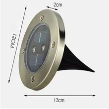 Солнечная приведенная в действие светодиодный Похоронен светодиодные утопленный свет сада на открытом воздухе Палуба Путь