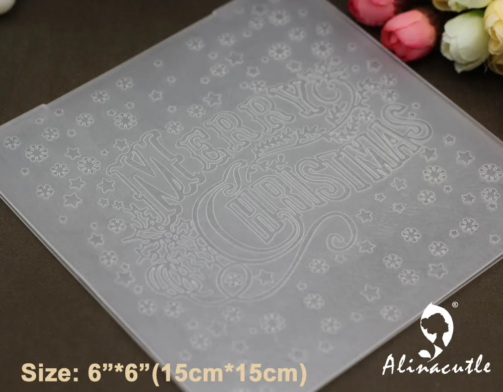6 &quotX 6&quot пластиковая папка для тиснения Alinacraft Рождественский альбом альбомная