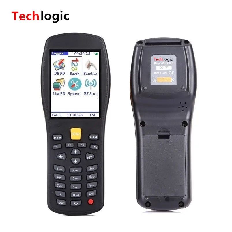 US $136.80 Techlogic X7 PDA Barcode Scanner Portable Laser Barcode Reader Inventory Scanner And Handheld Terminal Logistic Barcode Gun