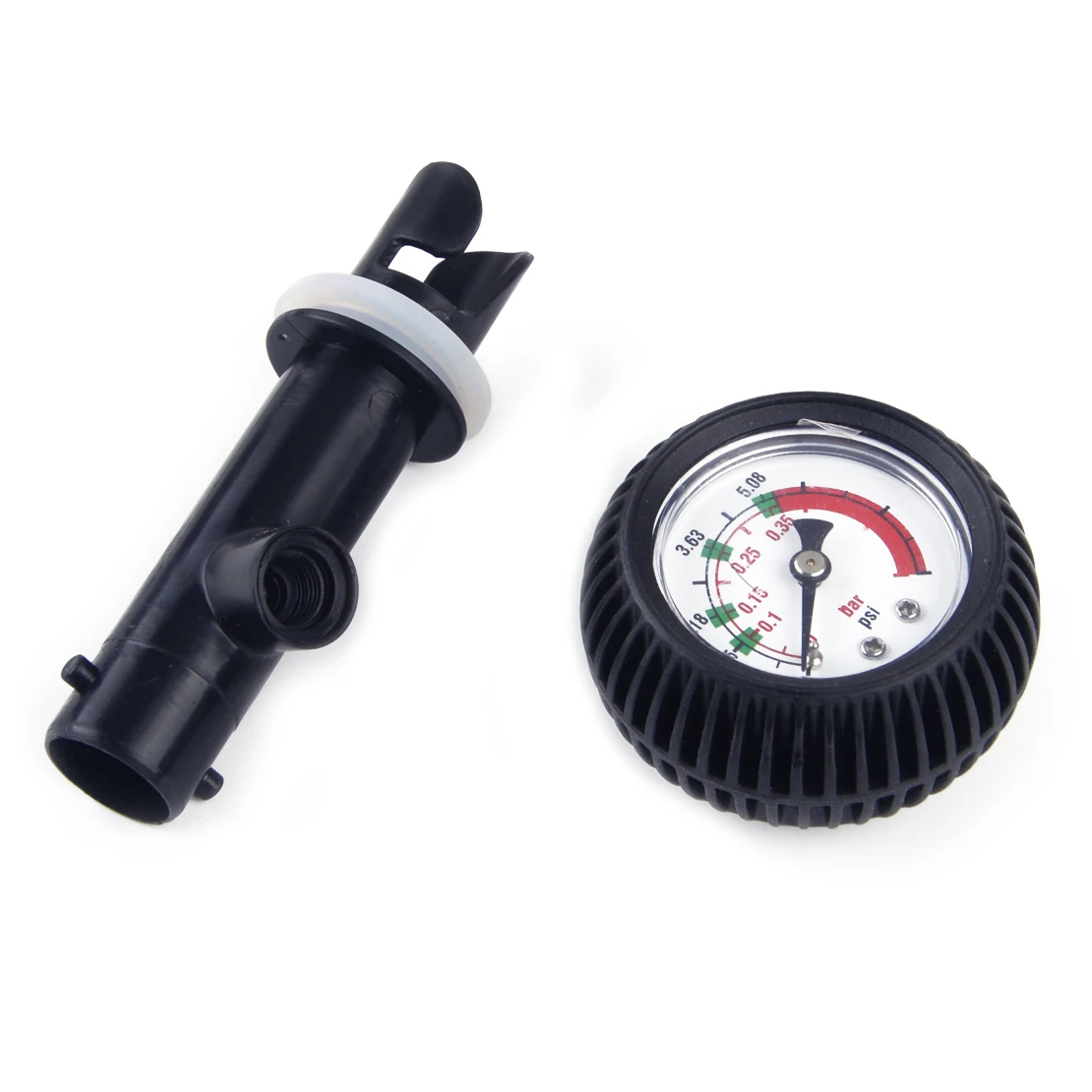 Beler черный ПВХ & железо & Медь воздушный термометр датчик давления клапан разъем для надувной каяк плот лодка серфинг