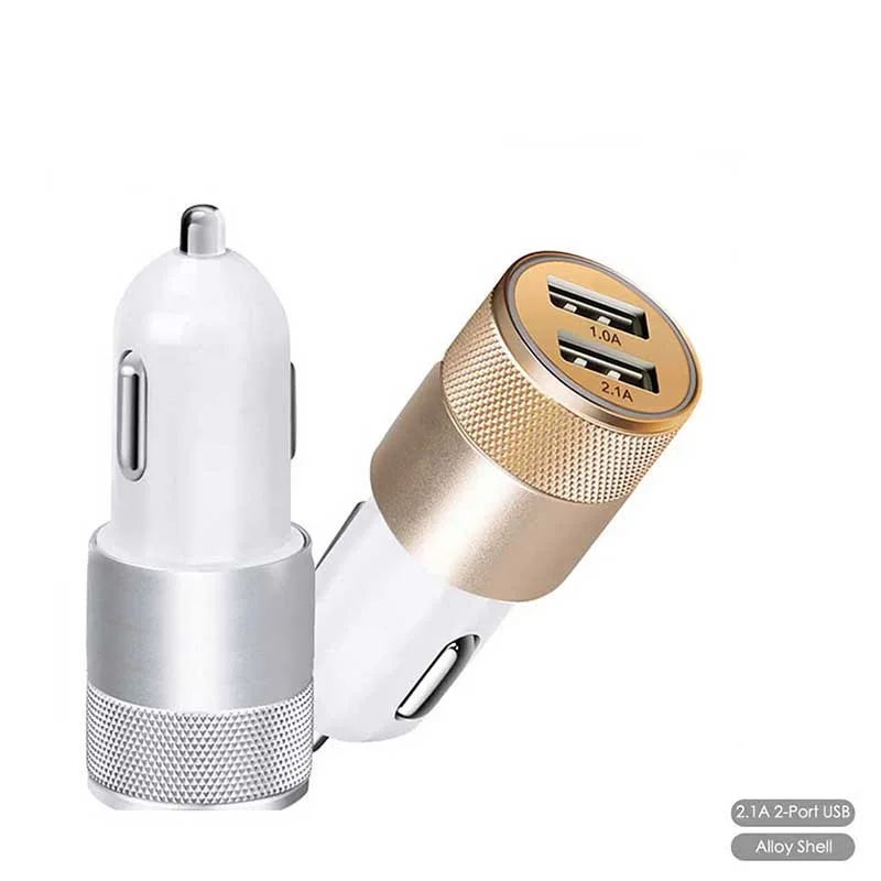2 порта Mini Dual USB Автомобильное зарядное устройство для phonemax быстрой зарядки 5 В 2A 1A
