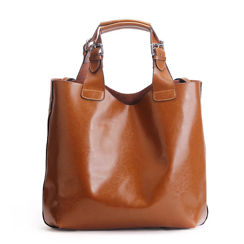 ZROM Настоящая Натуральная кожа сумки Большие женские сумки-тоут женские модные дизайнерские высококачественные офисные женские сумки на плечо большая сумка - Цвет: Brown