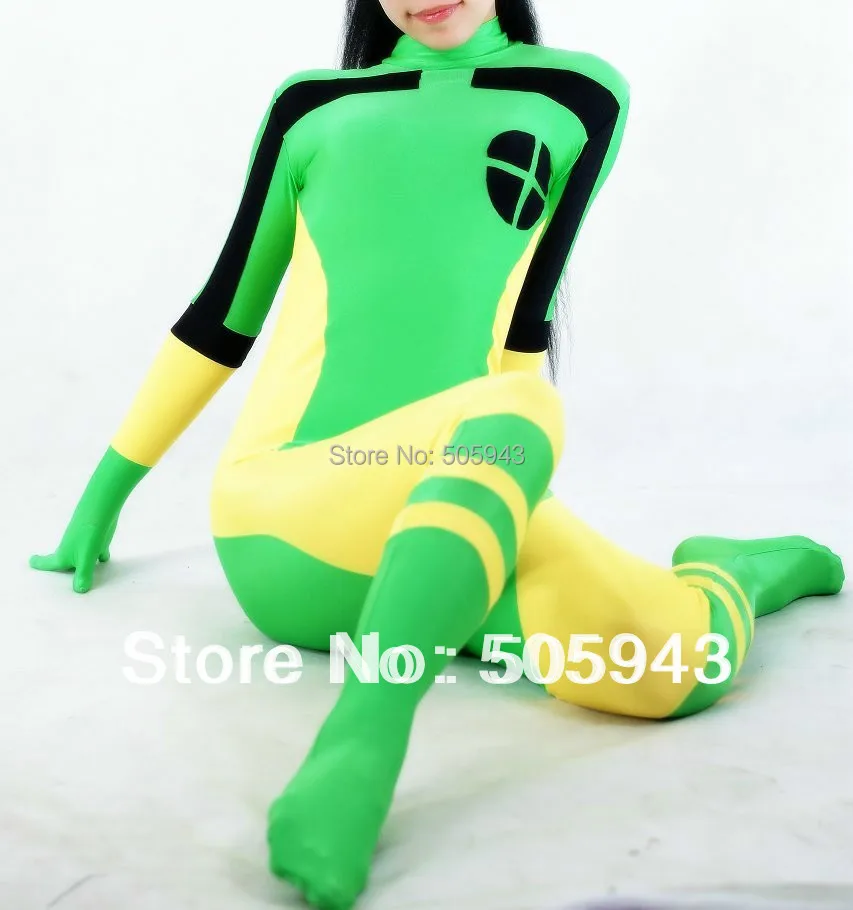 DHL костюм для взрослых Икс-мен изгой Косплей YKK молния лайкра спандекс комбинезон супергерой Хэллоуин идея SH111001