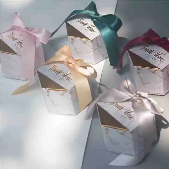 

100pcs/50pcs/30pcs New Creative Marbling style Candy Boxes Wedding Favors Supplies Baby Shower Birthday Party thanks Gift Box