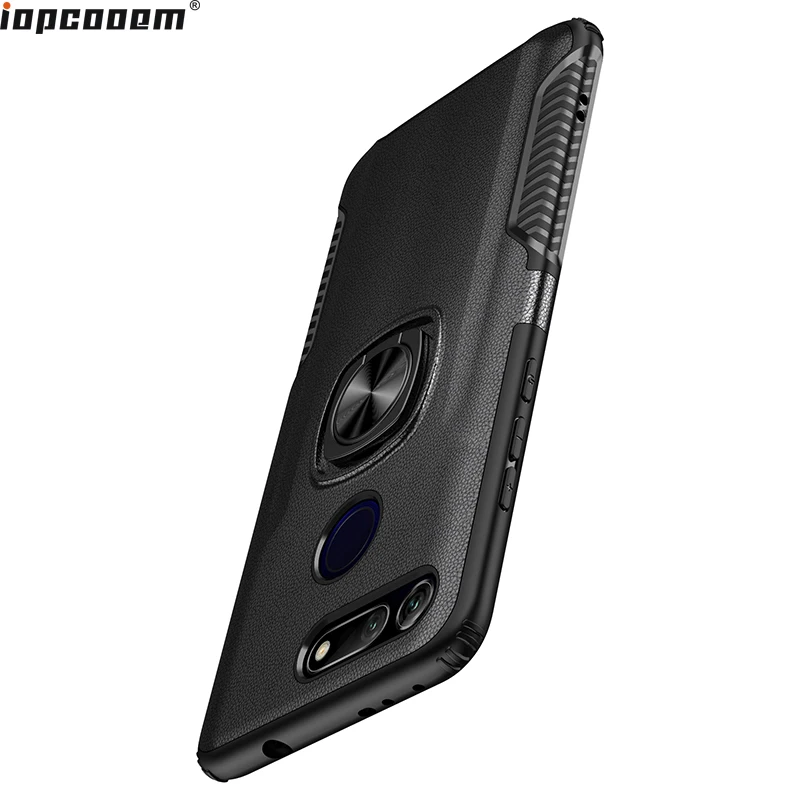 

For Huawei Honor V20 Case Ring Magnetism Stand Shockproof Car stand Armor back cover For Huawei Honor V20 Coque 6.4 Inch