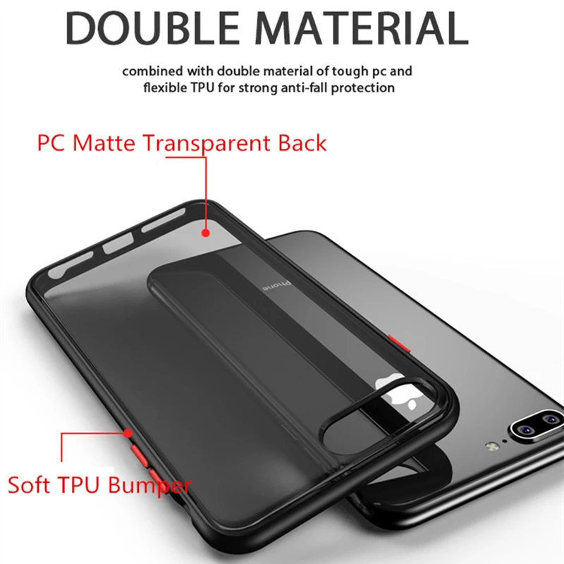 Чехол для iPhone 8 7 Plus Magic Shadow IPAKY 6 6s цветные кнопки мягкий бампер ударопрочный чехол