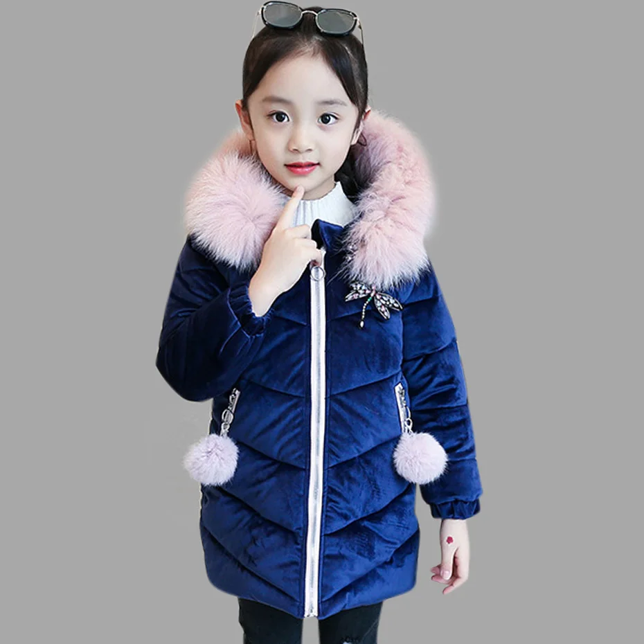 Buy Girls Winter Jackets Long Elegant Down Coats For