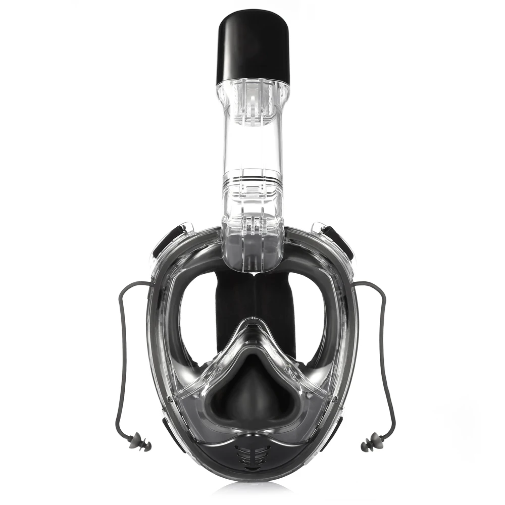 Новейшая маска для плавания, маска для подводного плавания с полным лицом, цельная мягкая маска для сноркелинга в носу для детей и взрослых