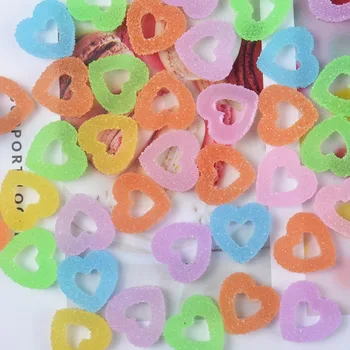 

20Pcs 15mm Mix Resin Simulation Heart Soft Candy Necklace Charms Accessories Beads Making Supplies For DIY Scrapbooking Crafts