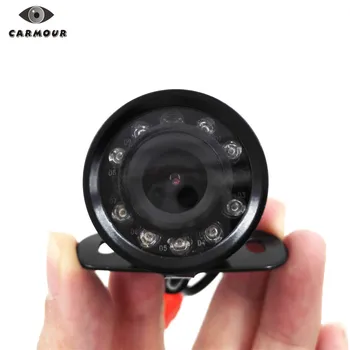 

CARMOUR 9 IR led Waterproof Car Rear View CMOS Camera Butterfly Parking Backup Reversing Cam without Parking Line(no cable)