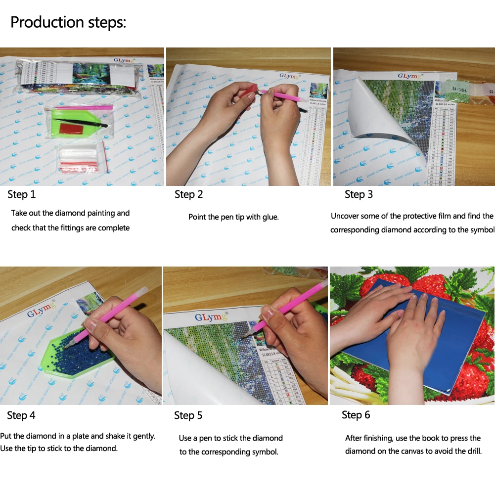 GLymg мозаика подарок полная дрель 5D алмазная картина вышивка четыре листа клевер