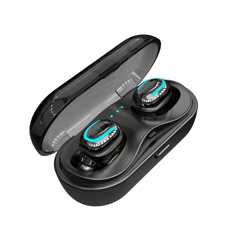 

TWS Ture Wireless Bluetooth Earbuds Double Earphones Twins Earpieces Stereo Music Headset with Charging Box For iPhone 8 8 Plus