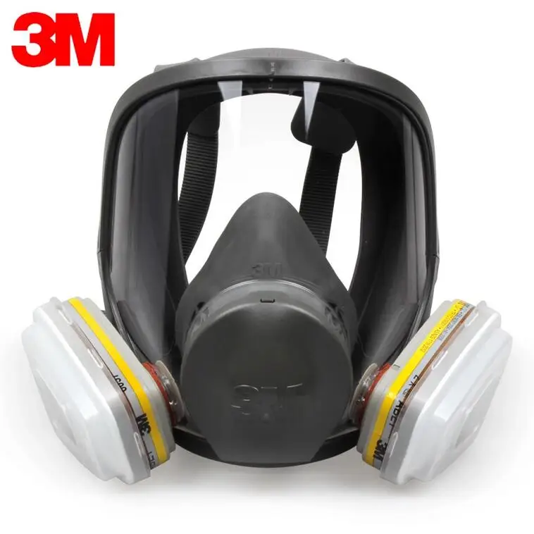 3M 6800+6057 Full Face Mask Reusable Respirator Filter Mask Anti Dust/Organic gases/Chlorine 7 Items for 1 Set LT097 3M 6800+6057 Full Face Mask Reusable Respirator Filter Mask Anti Dust/Organic gases/Chlorine 7 Items for 1 Set LT097