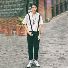 27-37! новые мужские Весенние Брюки Модные уличные ретро брюки для студентов повседневные брюки плюс размер сценические костюмы певицы