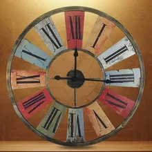 Kingart Big Retro Iron font b Wall b font font b Clock b font Living Room