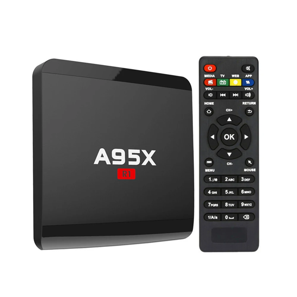 

A95X R1 Android 7.1 TV Box Amlogic S905W Smart Set Top Box 2GB RAM 16GB ROM 2.4GHz WiFi 4K H.265 Media Player HDMI 2.0 Box