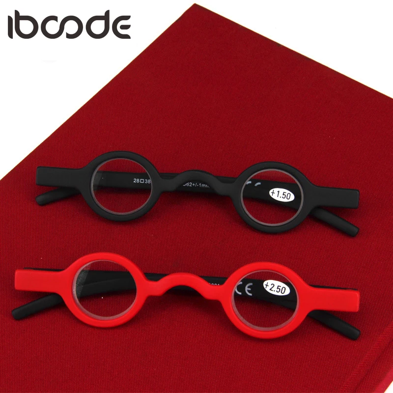

iboode Retro Mini Square Round Shape Reading Glasses Unisex Ultralight Stylish Computer Prescription Optical Clear Lens Eyewear