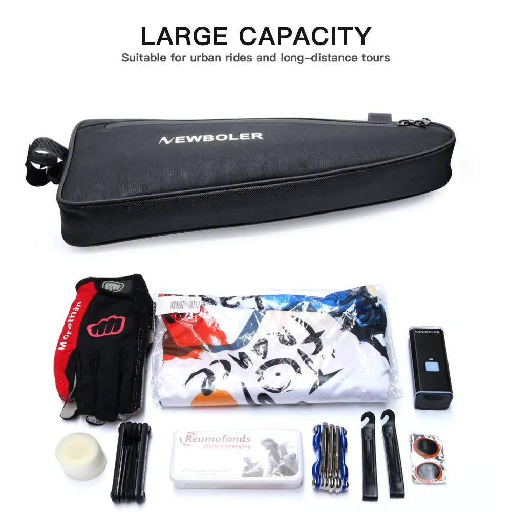 Best 2018 NEWBOLER Rainproof Bicycle Triangle Bag Large Size Bike Frame Front Tube Bag Cycling Bag Pannier Packing Pouch No Lip 4 Best 2018 NEWBOLER Rainproof Bicycle Triangle Bag Large Size Bike Frame Front Tube Bag Cycling Bag Pannier Packing Pouch No Lip 4