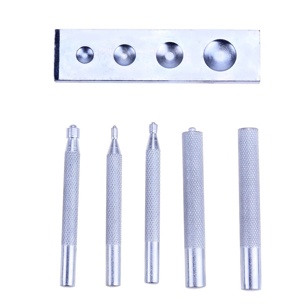 

6pcs/set Craft Tool Die Punch Snap-All Rivet Setter Leather Craft(Small)