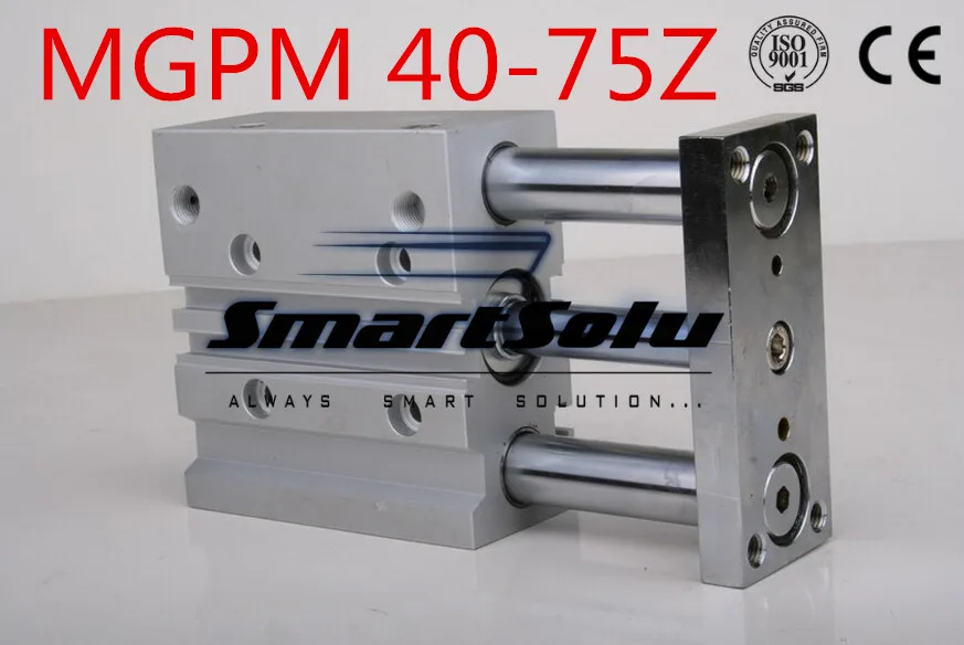 

Free Shipping MGPM 40-75Z double action 3-rod guide cylinders compact pneumatic bore 40mm stroke 75mm slide bearing type