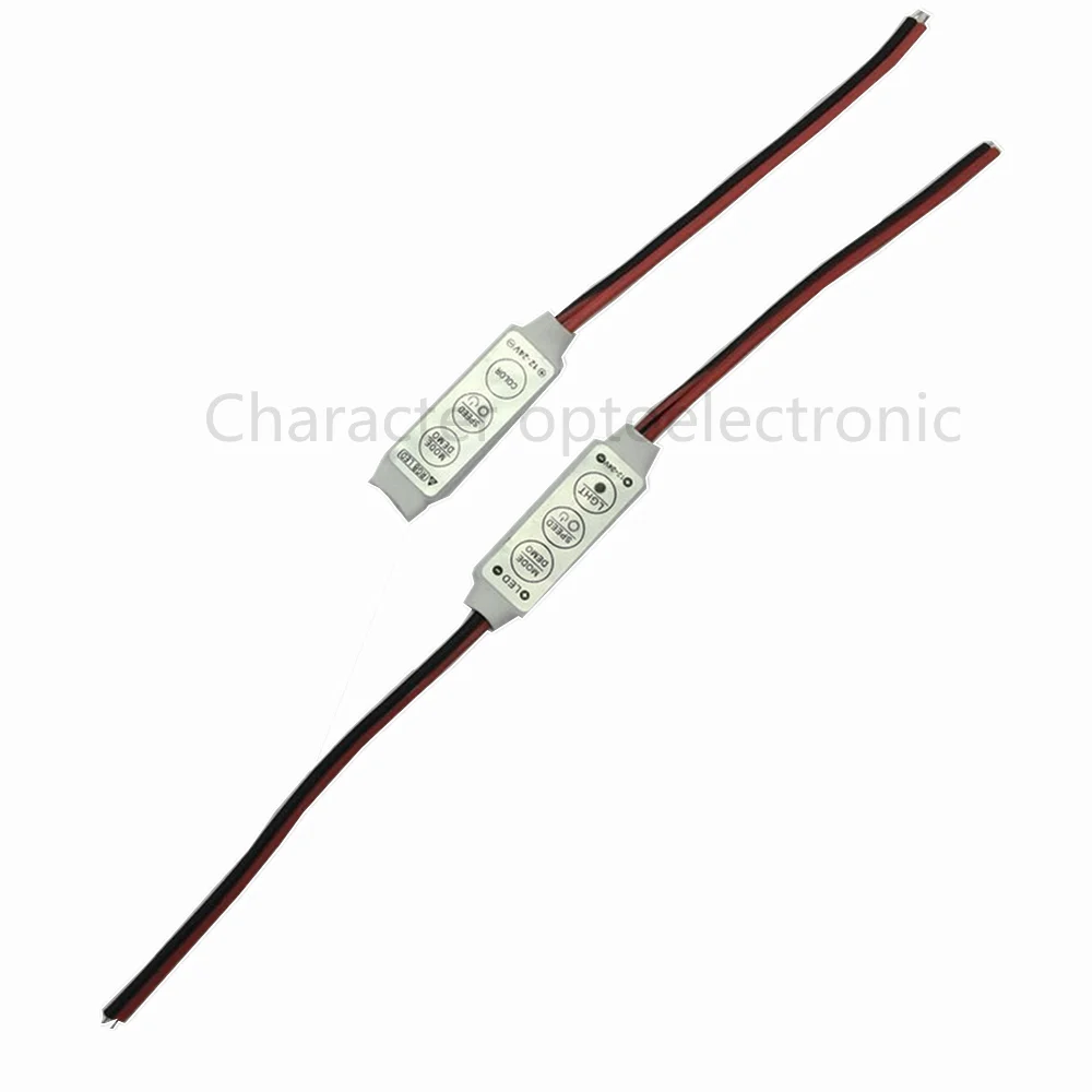 

20pcs/lot DC12V 24V 6A Mini 3 Keys Led Dimmer Controller to Control 3528 5050 5630 Single Color Strip Light