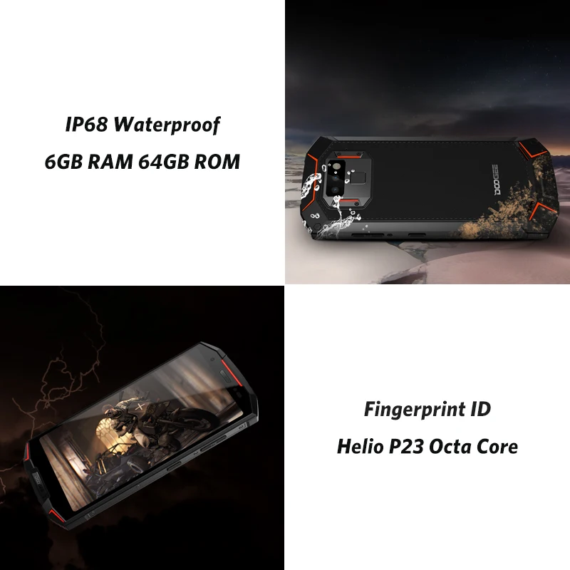 DOOGEE S70 IP68 Водонепроницаемый 6 ГБ 4G B 5 99 &quotFHD + Helio P23 Octa Core мобильный телефон Android 8 1 5500