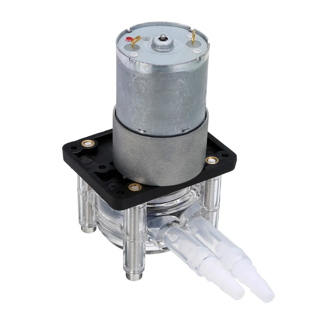 

DC 12V Large Flow Dosing Pump Peristaltic Head Pump with DC Speed Deceleration Motor For Vacuum Aquarium Lab Analytical