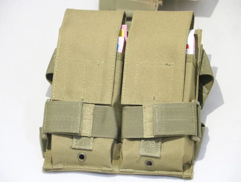 Новая тактическая Сумка Molle Double M4 5,56 мм, подсумок, сумка для страйкбола, пейнтбола, панельная сумка, камуфляжная сумка