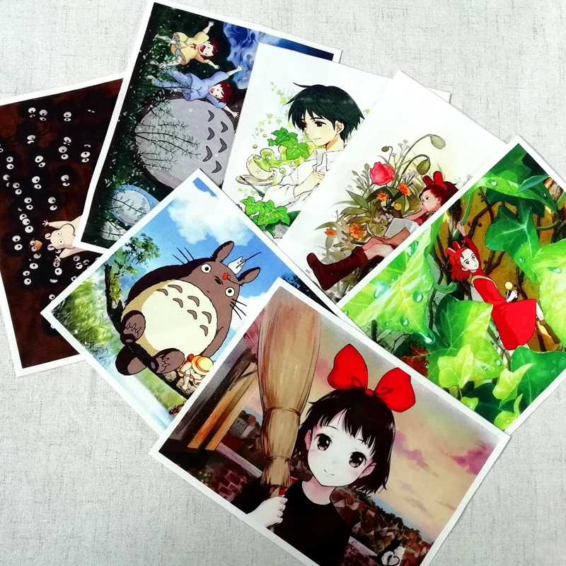 

7pcscartoon Hayao Miyazaki Fabric DIY Cloth For purpse bag borrower arrietty patch for sewing home decora Scrapbooking sewing