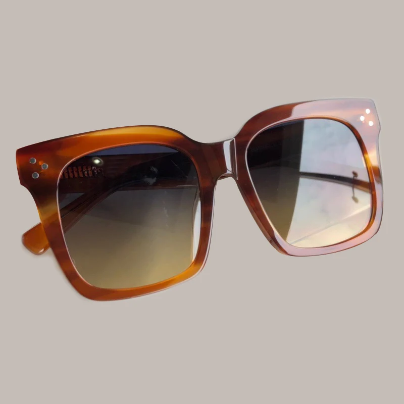 Негабаритные Квадратные Солнцезащитные очки для женщин высокого качества ретро очки красочная рамка солнцезащитные очки Винтажные Солнцезащитные очки Летний стиль