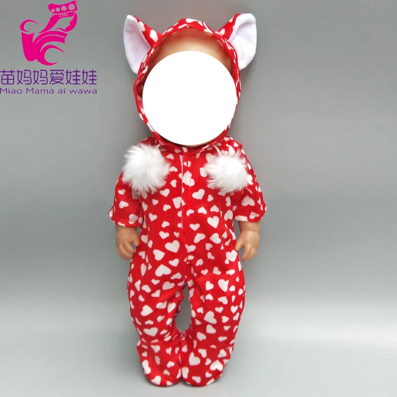 

Dolls Clothes Fits for 40cm Baby New Born Doll Clothes Suit for 18 Inch Girl Doll Rompers