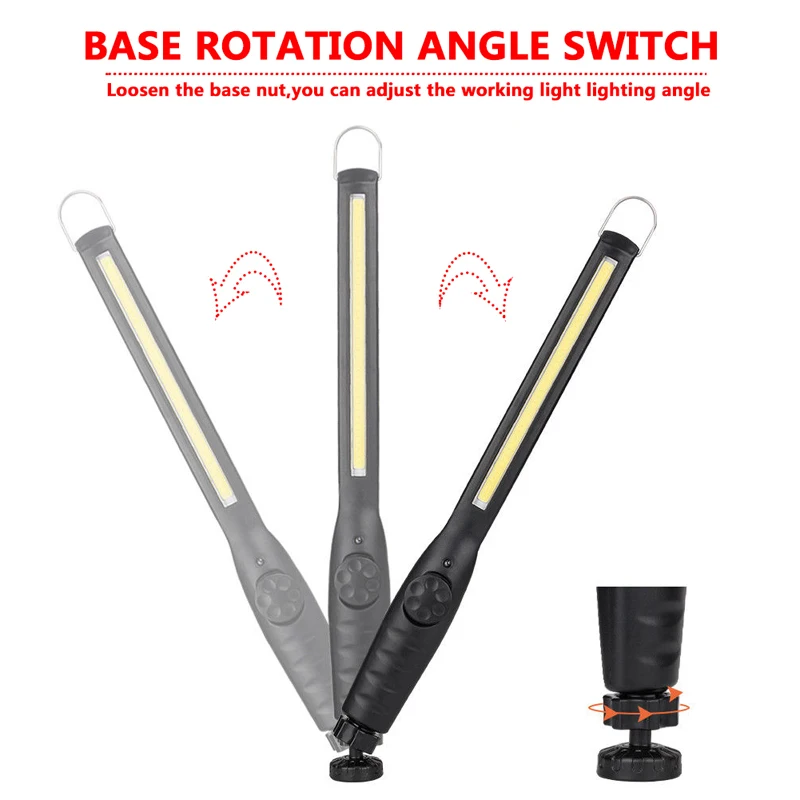 Recarregável de Iões de Lítio 40 Cob Levou Luz Trabalho Carro Usb 410 Lumen Serviço Ímã & Gancho Fixo Magro Trabalho Lâmpada Inspeção Lanterna 3 410 lumen recarregável íon de lítio serviço
