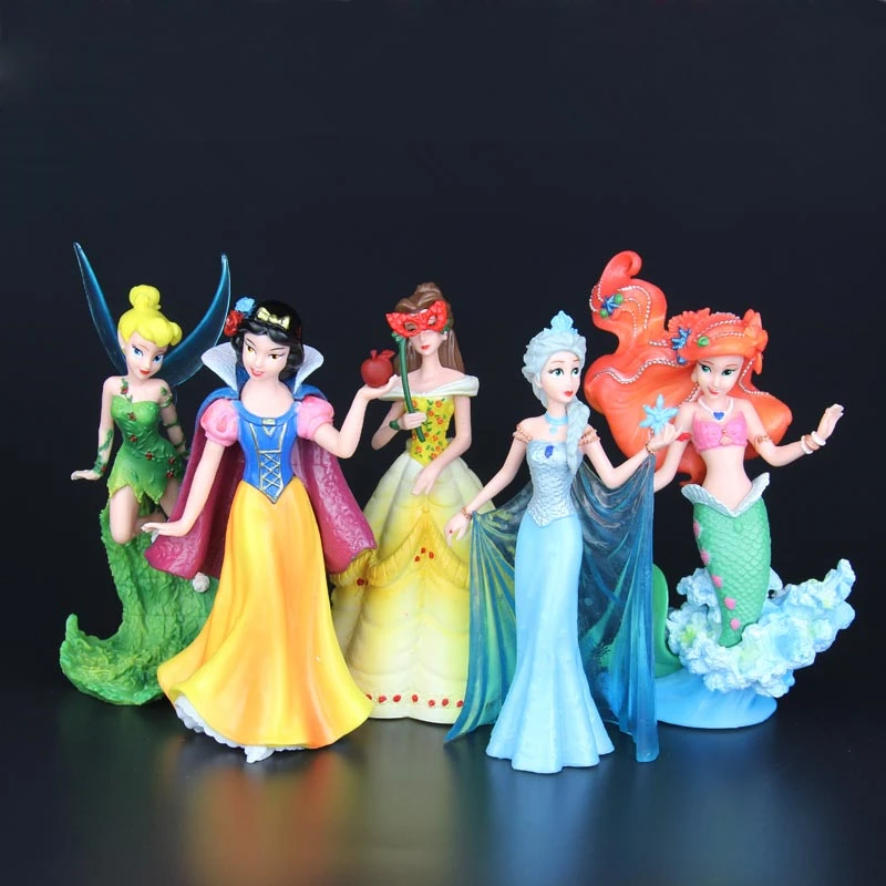 Disney Kid Toys 5 шт./компл. 10 13 см принцесса холодное сердце эльза русалка белоснежка