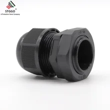 Гидрофобный IP 68 Воздухопроницаемый черный пластик M16 винтовой кабельный клапан
