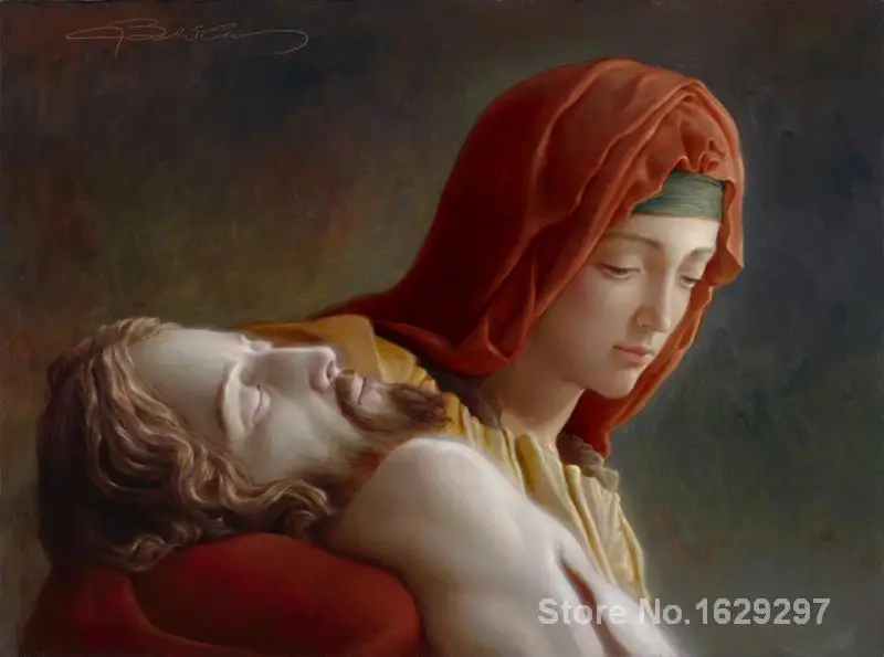 

modern colorful paintings The Pieta by Joseph Brickey High Quality Hand painted