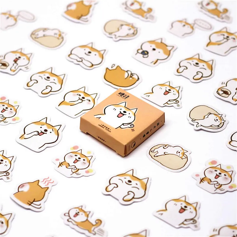 

46Pcs/pack Cute Dog Paper Envelope European Style Message Card Letter Stationary Storage Paper Sticker Gift